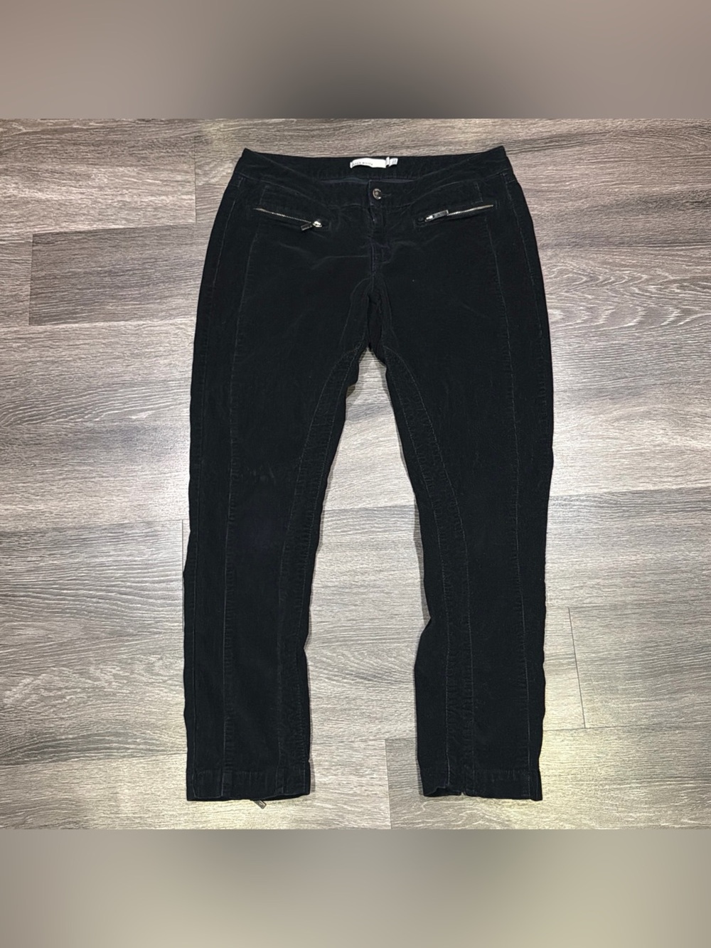 Karen Millen Pants Corduroy Zipped Pockets Black Women’s 10